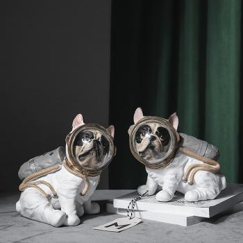 Space animal model space dog model handicraft resin display