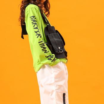 Kids Vest Rig Bag Multi function military backpack bag hip hop function chest bag