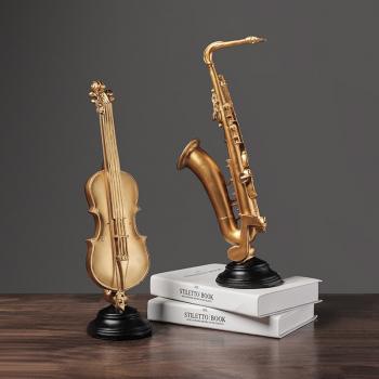 n-style Retro Saxophone Violin model furniture furniture living room wine rack crafts