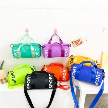 Children's fashion cool cylinder bag single shoulder bag sports messenger bag