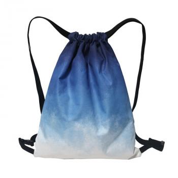 Fashion casual Oxford Drawstring Backpack simple gradient Backpack