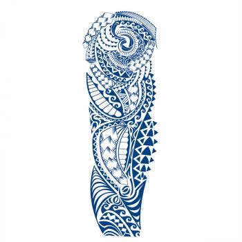 Street hip hop creative pattern full arm semi permanent tattoo paste