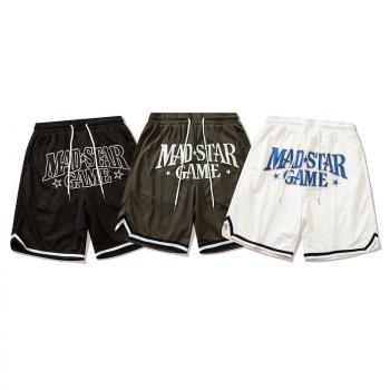 Tkpa2022 new summer street embroidery breathable Sports Basketball Shorts men's Capris casual loose