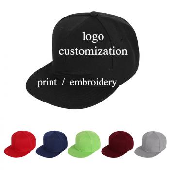 2022 DIY Logo Printing Custom Flat Brim Baseball Hat Women Men Spring Summer Tour Visor Cap Hiphop Snapback Sun Hat Cust