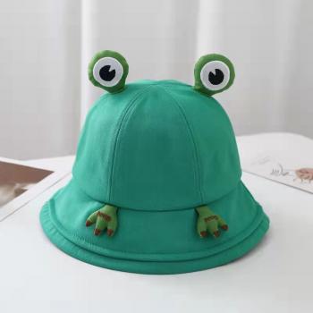 2022 New Parent-Kid Cartoon Frog Bucket Hat Panama Fishing Cap Cute Froggy Hat Homme Femme Bob Chapeau Outdoor Sun Fishe