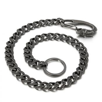 Trouser Chain decoration Personality Hip hop Woven Chain Men Stainless Steel Jewelry