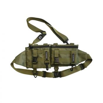 Hip hop fashion waist bag multifunctional detachable men's chest bag single shoulder functional diagonal bag