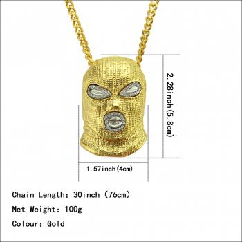 Europe and the United States trade new hip hop anti-terrorism headgear necklace fashion personality mask pendant hot