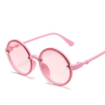 New fashion round frame children's Sunglasses alphabet glasses