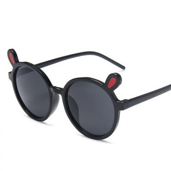 New trend children's Sunglasses bear ears round frame glasses
