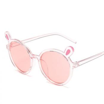 New trend children's Sunglasses bear ears round frame glasses