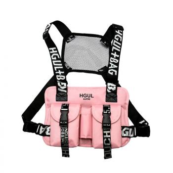Work clothes tactical vest bag Diablo Street hip hop functional wind chest bag