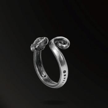 HORN SNAKES MINI HORN SNAKES RING IN 925 SILVER