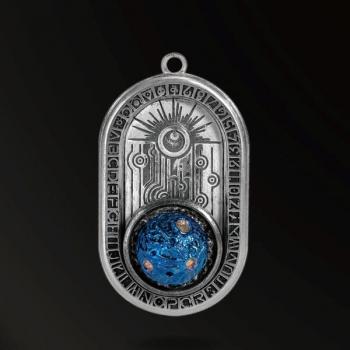 AMULET INFINITE STARS NEW DESIGNS REVERSE THE UNIVERSE AMULET IN 925 SILVER+TITANIUM