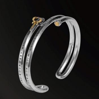 BRACELET HORN SNAKES HORN SNAKES 2.0 BRACELET IN 925 SILVER+18K GOLD