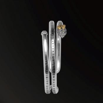 BRACELET HORN SNAKES HORN SNAKES 2.0 BRACELET IN 925 SILVER+18K GOLD