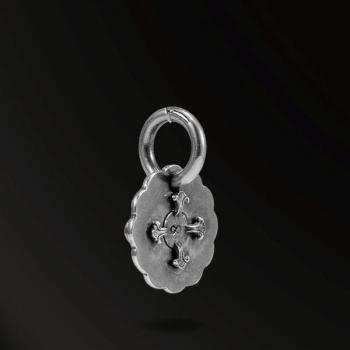 AMULET HORN SNAKES IMMORTAL FLOWER SNAKE AMULET IN 925 SILVER+18K GOLD