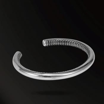 BRACELET HORN SNAKES SCALY–SKINNED HORN SNAKES BRACELET IN 925 SILVER+18K GOLD