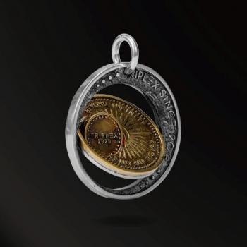 AMULET HOT INFINITE STARS SUN&MOON AMULET IN 925 SILVER