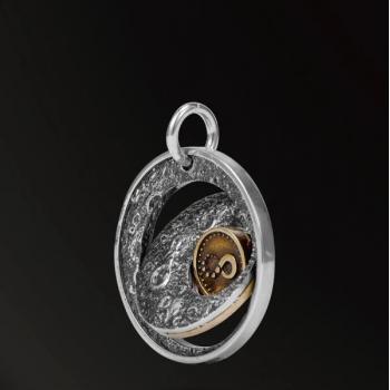 AMULET HOT INFINITE STARS SUN&MOON AMULET IN 925 SILVER