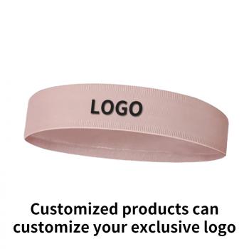 Customizable logo seamless headband sweat wicking non slip ice hairband