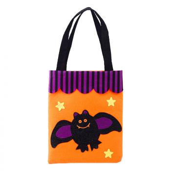 Lovely pumpkin ghost non-woven gift bag for children's Halloween candy bag