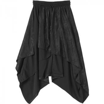 Original dark men's skirt pants Japanese Yamamoto style wide leg pants
