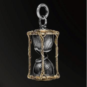 AMULET HORN SNAKES NEW DESIGNS INFINITE TIME HOURGLASS AMULET IN 925 SILVER