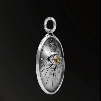 AMULET DIVINE EYES EYE OF LIGHT AMULET IN 925 SILVER