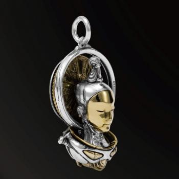 BUDDHA OF FUTURE NEW DESIGNS BUDDHA OF FUTURE1.0 AMULET IN 925 SILVER AND BRASS