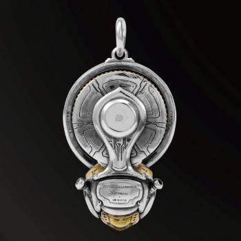 BUDDHA OF FUTURE NEW DESIGNS BUDDHA OF FUTURE1.0 AMULET IN 925 SILVER AND BRASS