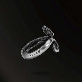 HORN SNAKES MINI HORN SNAKES RING IN 925 SILVER