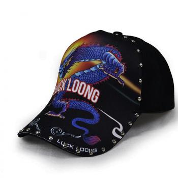 Fashion Dragon pattern Print Women Men Baseball Caps Female Male Sport Visors Sun Hat For Women Men