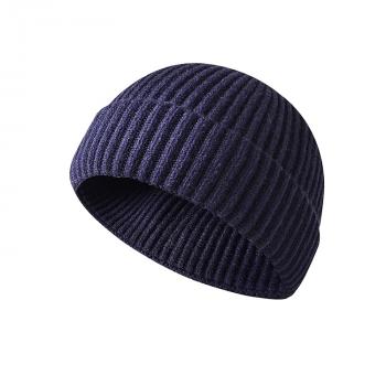 Knitted Hat for Men and Women Caps Woolen Fashion Simple Leisure Time Atmosphere Knitted Solid Color Warm Autumn and Win