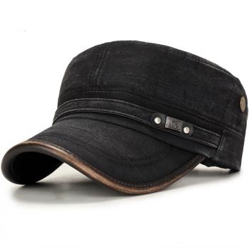 Men's autumn and winter ear protection flat top hat