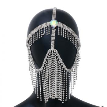 Sexy Rhinestone fringe headband mask accessories