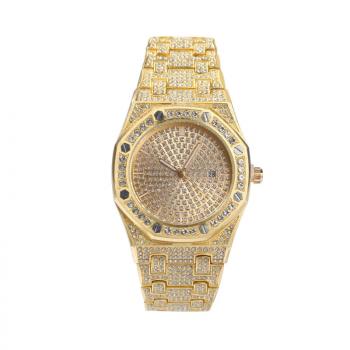Hip hop trendsetter fashion large dial calendar quartz watch