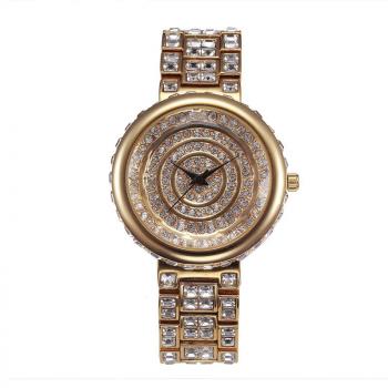 Missfox European diamond set fashionable ladies quartz watch