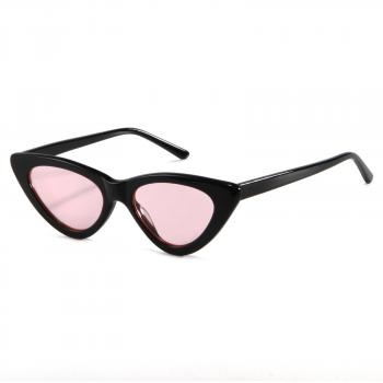 Fashionable cat's eye plate personality triangle small frame sunglasses