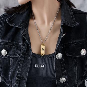 Chain Skate Pendant Necklaces for Women Men Hip Hop Necklaces Punk Jewelry jewelry souvenir anniversary gift for men or 