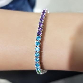 Rainbow Bracelet Women Fashion Jewelry Multi Color Bracelet