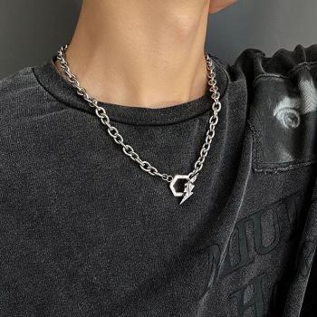 Hip hop personality lightning necklace street collarbone chain versatile accessories