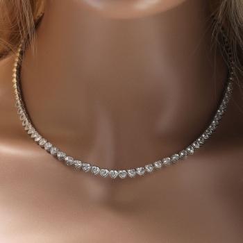 Fashion Love Necklace Women's Small Group 4mm Diamond Light Luxury Necklace