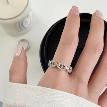 Yiwu DAICY New Trendy High quality Coffee Bean Pig nose simple design cuban rings wholesale mens hip hop fashion rings